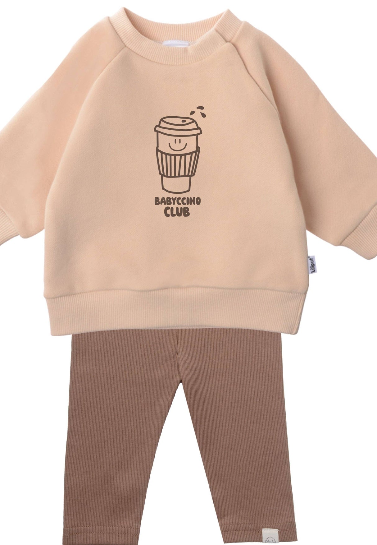 Set mit Sweatshirt und Leggings "Babyccino Club"