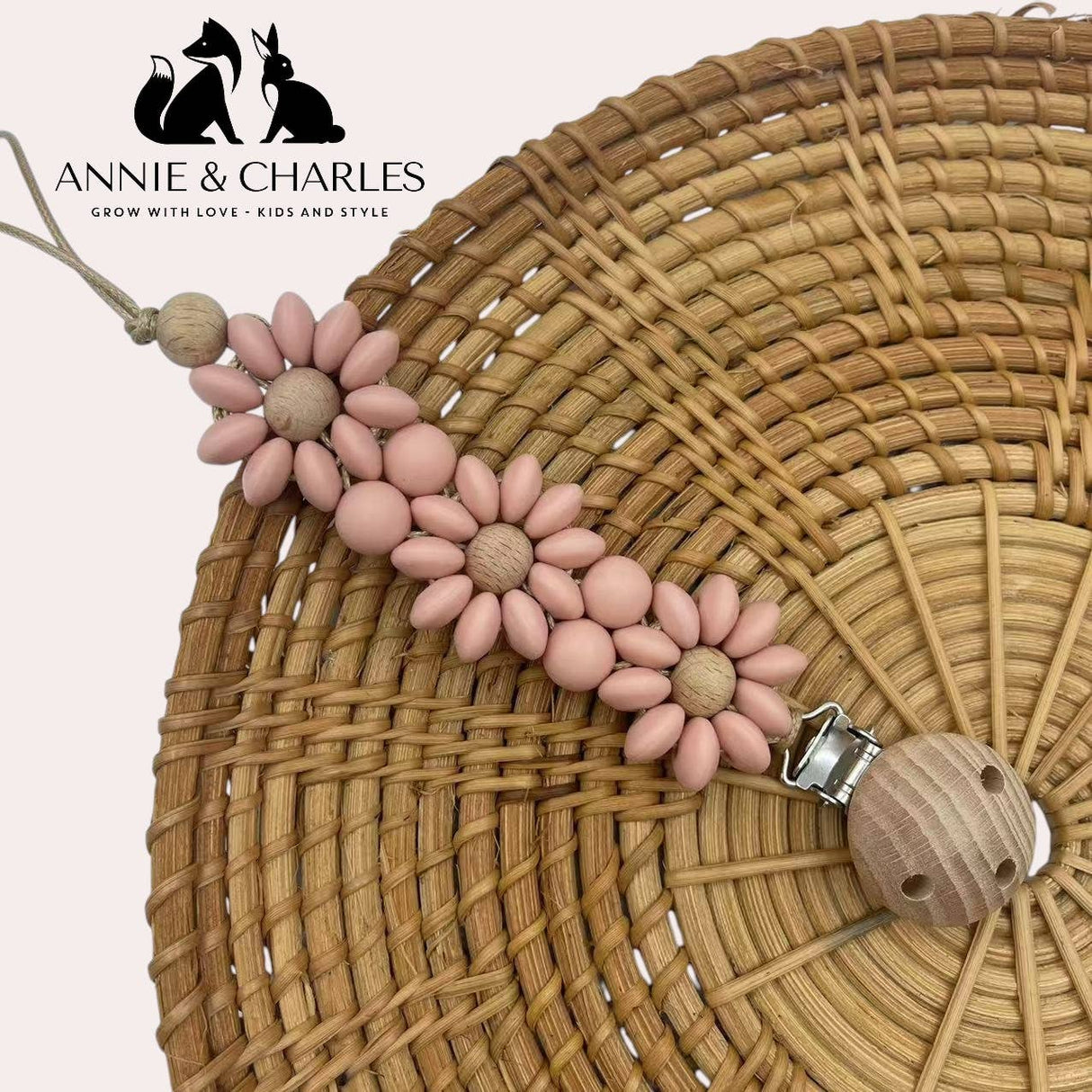 Annie & Charles - DAISY BLOOM Schnullerkette