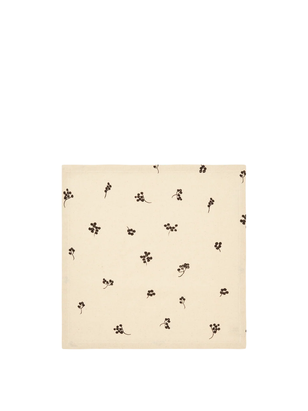 Ferm Living Baies Servietten – 4er Set Natural/Dark Chocolate