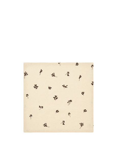 Ferm Living Baies Servietten – 4er Set Natural/Dark Chocolate