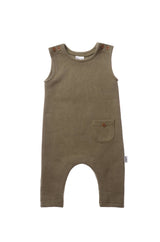 Rib-Strick-Set in olive, 5-teilig