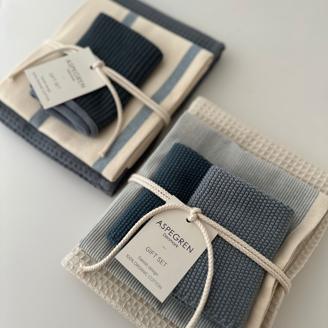 Aspegren Geschenkset Küchentextilien – Blue, Sprinklake & Birch
