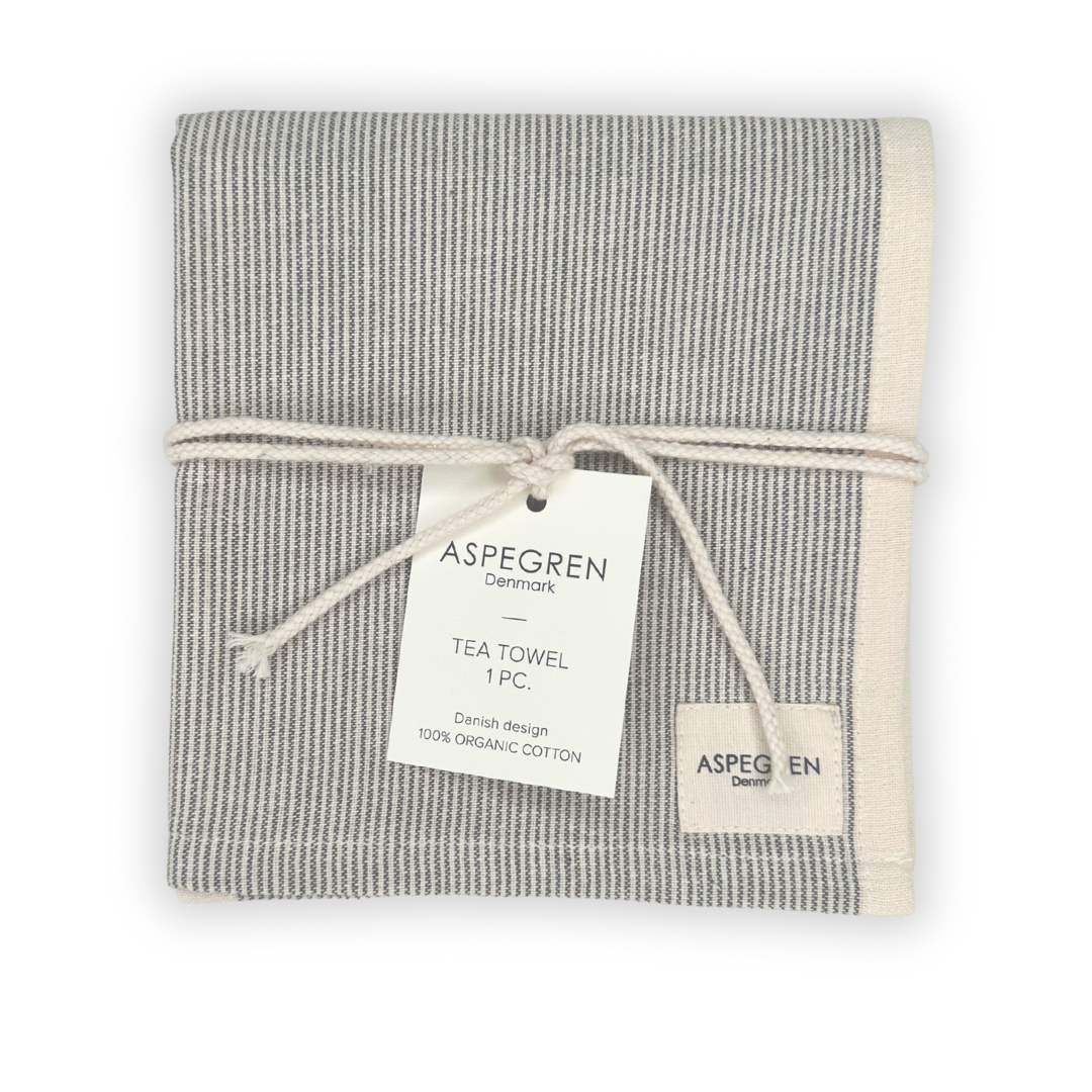 Aspegren Geschirrtuch Pinstripes – Pepper
