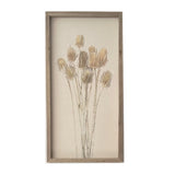Blumenbilder auf Leinen mit Holzrahmen