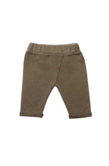 Rib-Strick-Set mit Hose in olive, 5-teilig