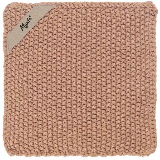 Topflappen Mynte gestrickt, verschiedene Farben