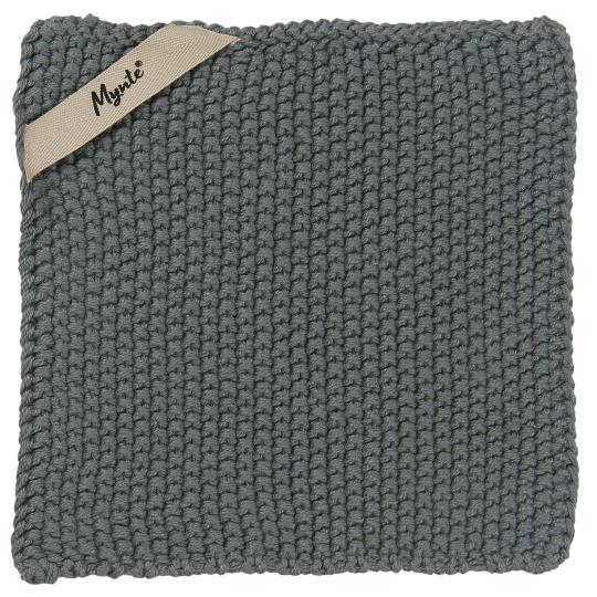 Topflappen Mynte gestrickt, verschiedene Farben