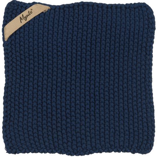Topflappen Mynte gestrickt, verschiedene Farben