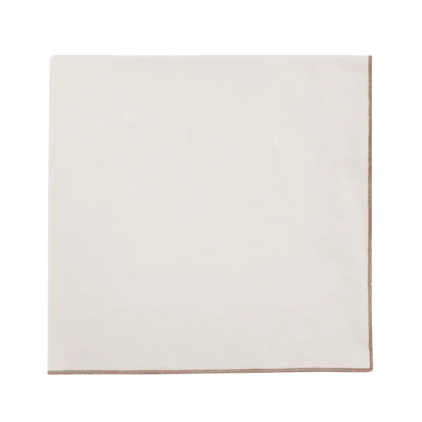 Blomus LINEO Leinen Serviette – Moonbeam / Mocha Mousse