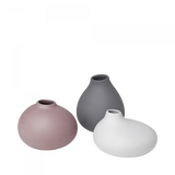 Blomus NONA Vasen-Set – 3-teilig – Bark, Micro Chip & Pewter