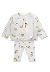 3-teiliges Kinderset Little Lemon – Jacke, Shirt & Leggings