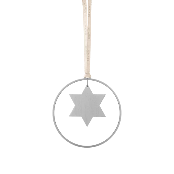 Blomus KITAI Weihnachtsschmuck – 4er Set Sterne – Silber