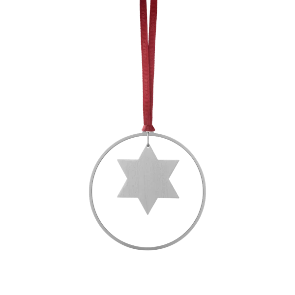 Blomus KITAI Weihnachtsschmuck – 4er Set Sterne – Silber