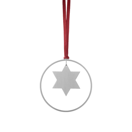 Blomus KITAI Weihnachtsschmuck – 4er Set Sterne – Silber