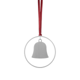 Blomus KITAI Weihnachtsschmuck – 4er Set Glocken – Silber