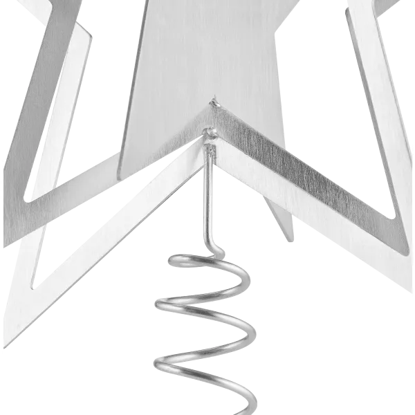 Blomus KITAI Weihnachtsbaumspitze Stern – Silber – Größe L