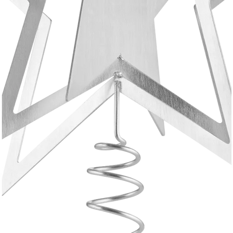 Blomus KITAI Weihnachtsbaumspitze Stern – Silber – Größe L