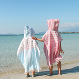 IPANEMA Poncho Strand- und Poolhandtuch für Kinder | Blau mit Geschenkbox