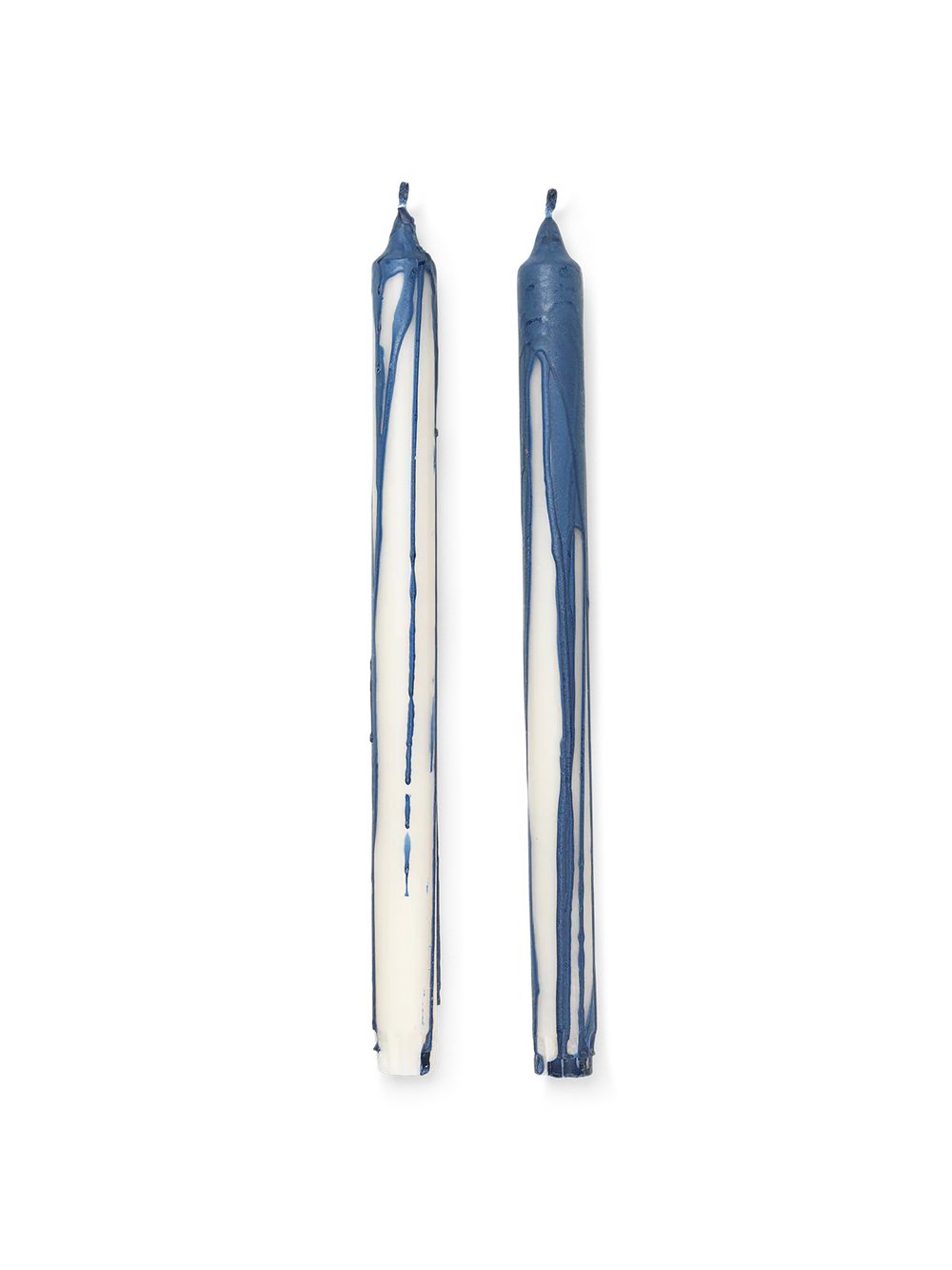 Ferm Living - Dryp Candles - Set of 2 - Deep Blue