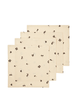Ferm Living Baies Servietten – 4er Set Natural/Dark Chocolate