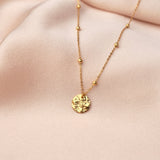Victoire Collection Halskette mit rundem Anhänger – Edelstahl