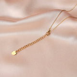 Victoire Collection Halskette mit Kleeblatt aus Perlmutt – Gold