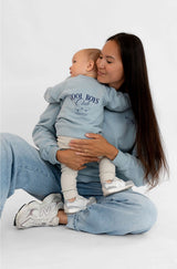 Liliput Oversize Sweatshirt „Cool Boys Club“ Mini & Me – Blau 62/68