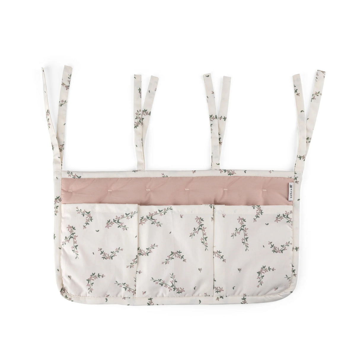 Sebra Hängeorganizer mit 3 Taschen – Powder Blossom
