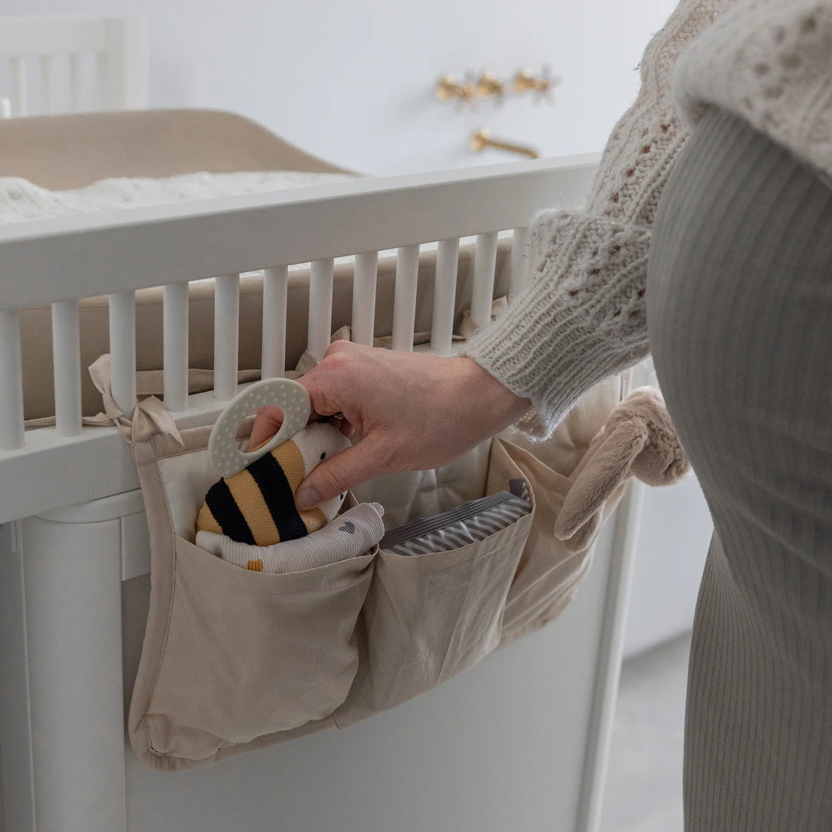 Sebra Hängeorganizer mit 3 Taschen – Morning Beige