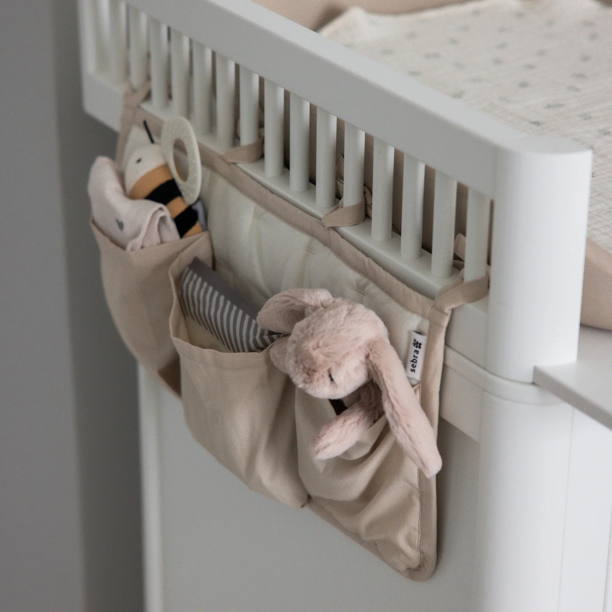 Sebra Hängeorganizer mit 3 Taschen – Morning Beige