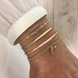 Armband-Set 'White & Natural'