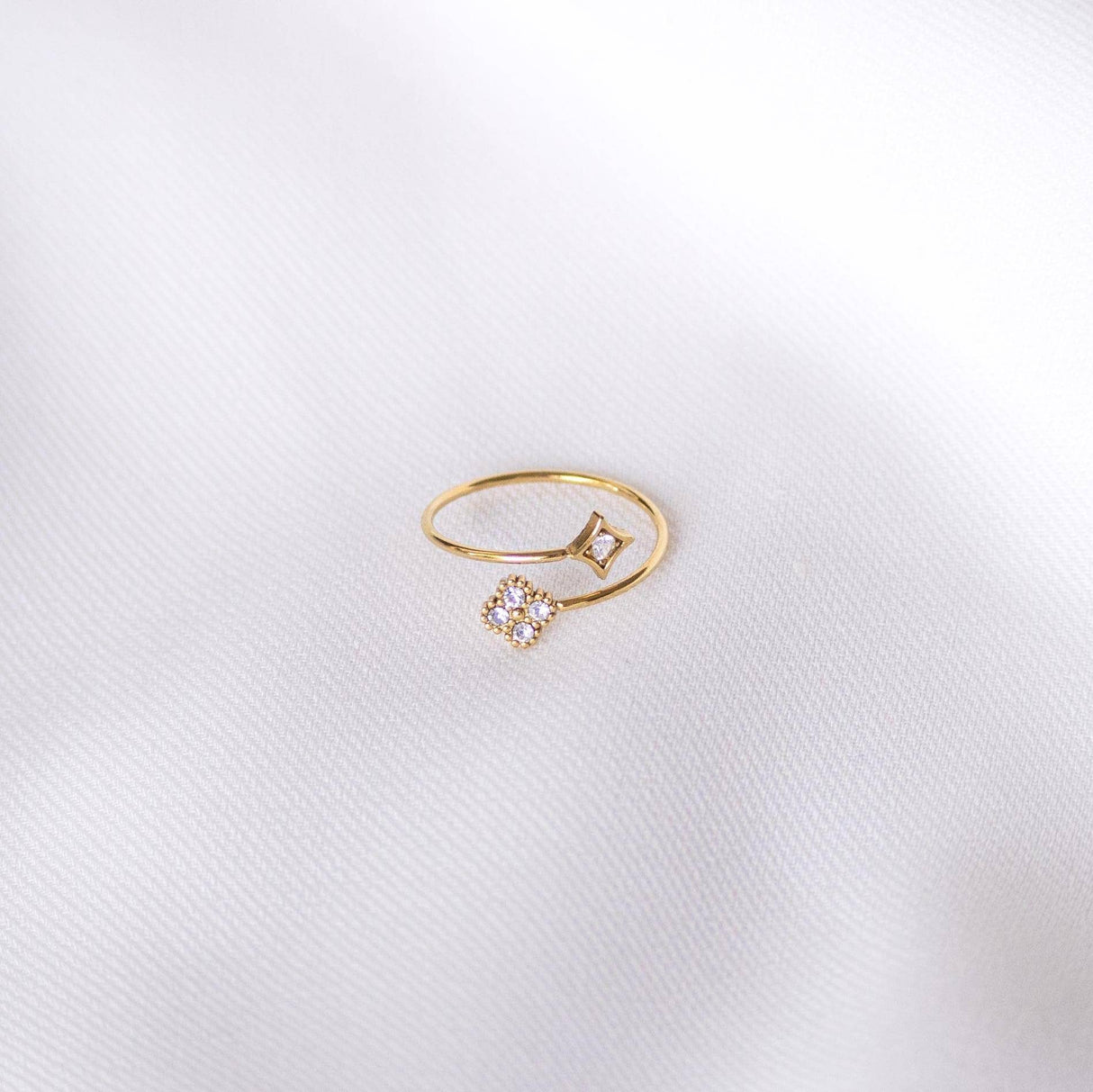 Victoire Collection Damenring aus Edelstahl – Verstellbar