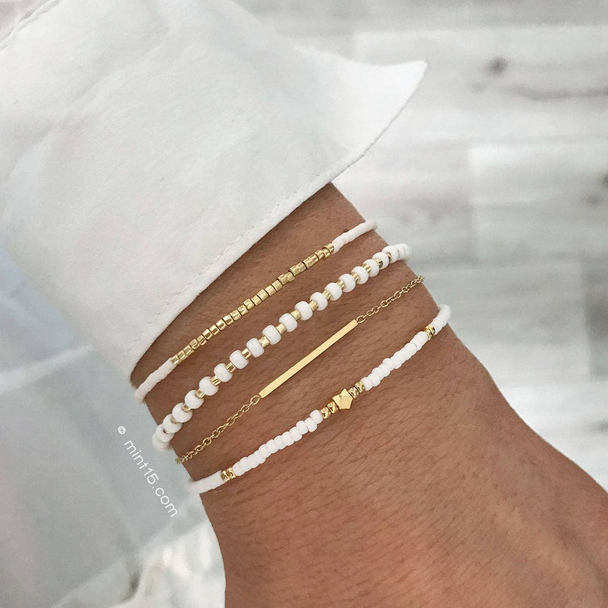 Armband-Set 'Bright White'