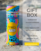 MALIBU Strand- und Hammamtuch mit Geschenkbox – Grau