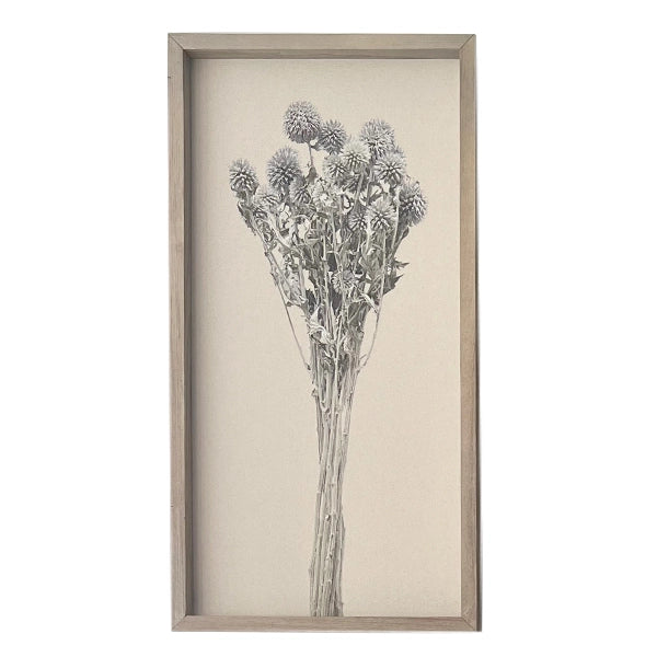 Blumenbilder auf Leinen mit Holzrahmen