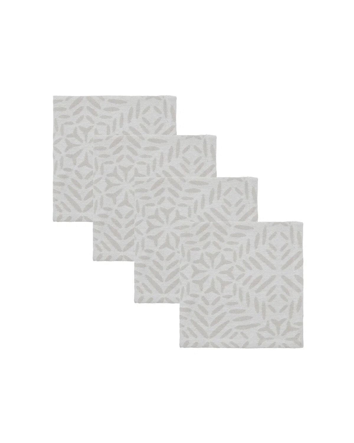 House Doctor - Stoff Servietten Clip White & Grey