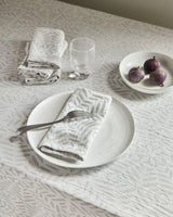 House Doctor - Stoff Servietten Clip White & Grey