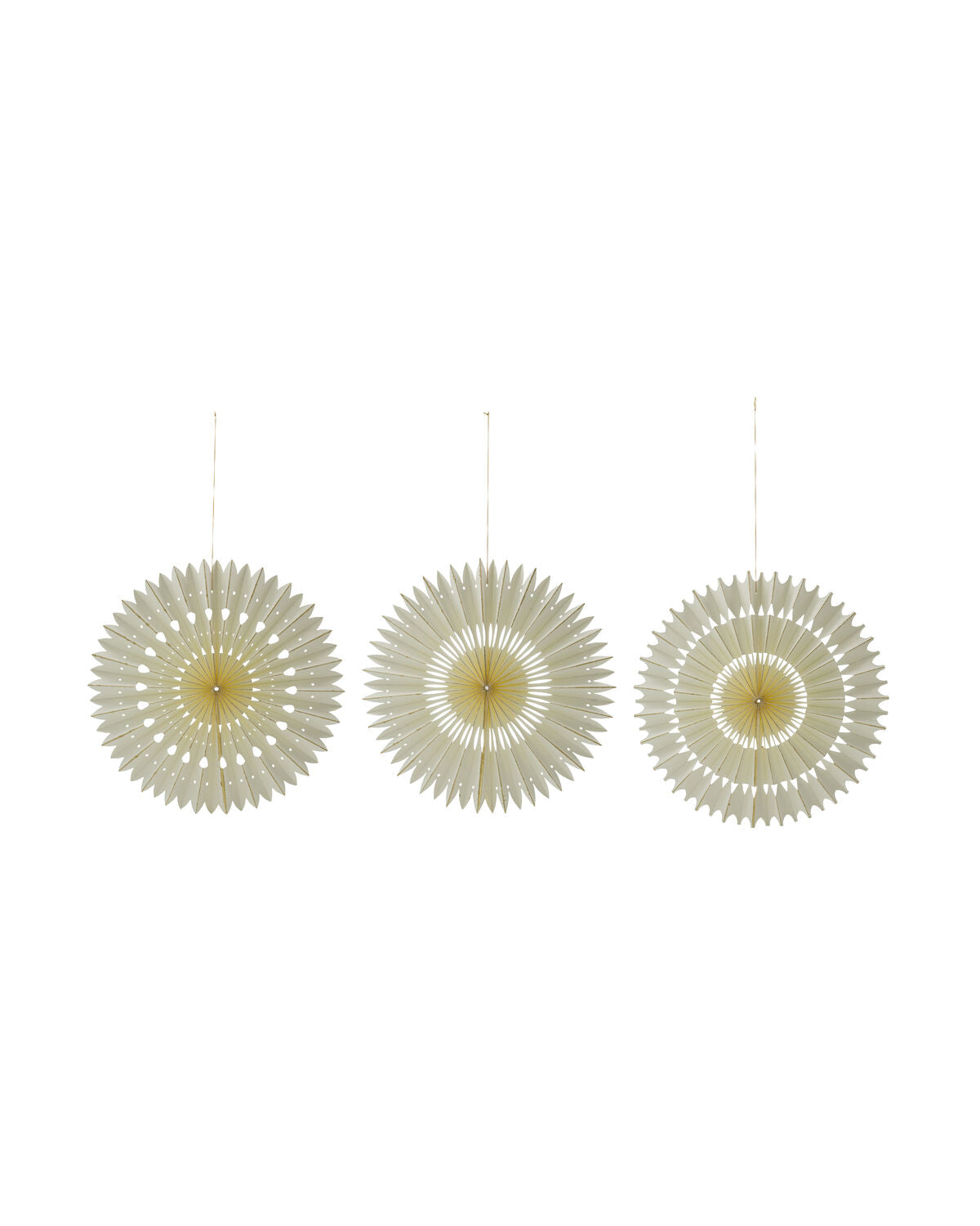 House Doctor HDStelle Weihnachtsschmuck – Off-White, 3er-Set