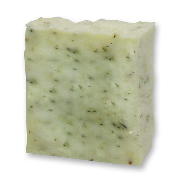 Kaltgerührte Schafmilchseife 150g im Waschbeutel "Glück ist die Summe...", Zitronenmelisse