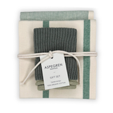 Aspegren Geschenkset Küchentextilien – Spinach & Seagrass