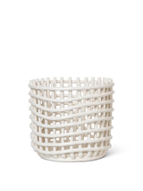 Ferm Living - Ceramic Basket - Large - Off-white