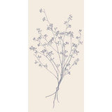 Serviette Blumensilhouette 16 Sütck, verschiedene Farben