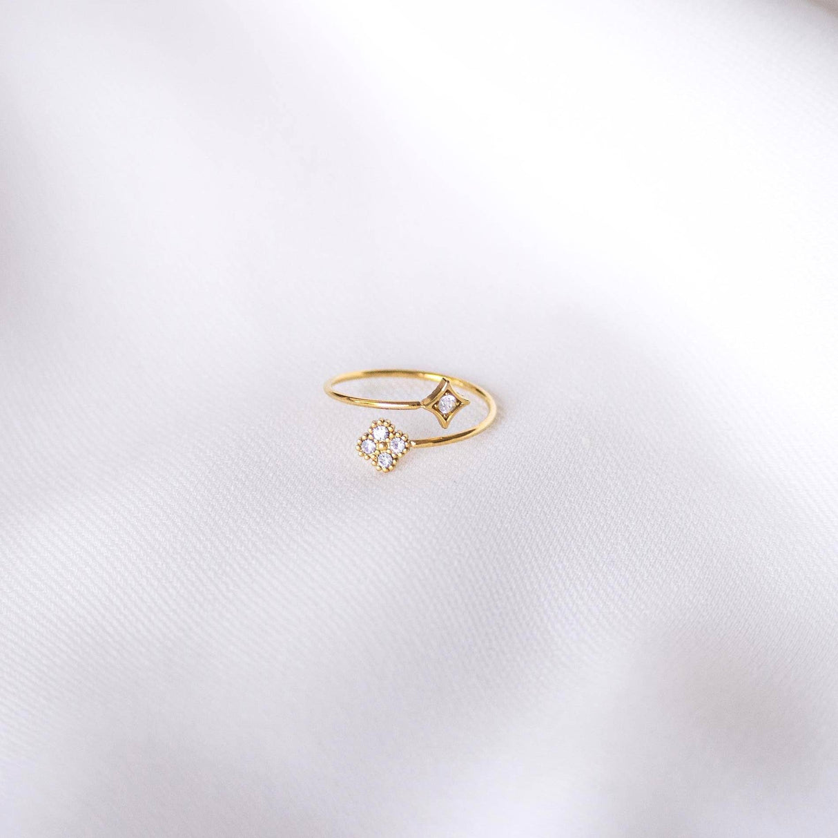 Victoire Collection Damenring aus Edelstahl – Verstellbar