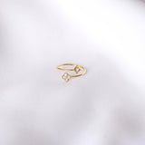 Victoire Collection Damenring aus Edelstahl – Verstellbar