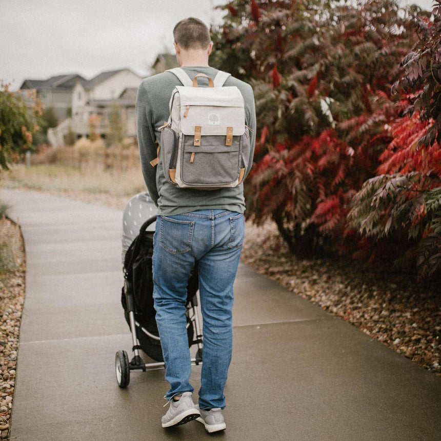 Birch Bag - Wickelrucksack, cremefarben