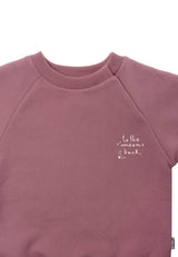 Set mit Sweatshirt in rosenholz und Leggings "to the moon"