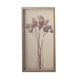 Blumenbilder auf Leinen mit Holzrahmen