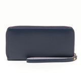 Grosses Reissverschluss Portemonnaie Navy