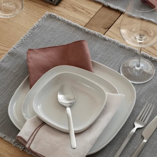 Blomus LINEO Leinen Serviette – Moonbeam / Mocha Mousse
