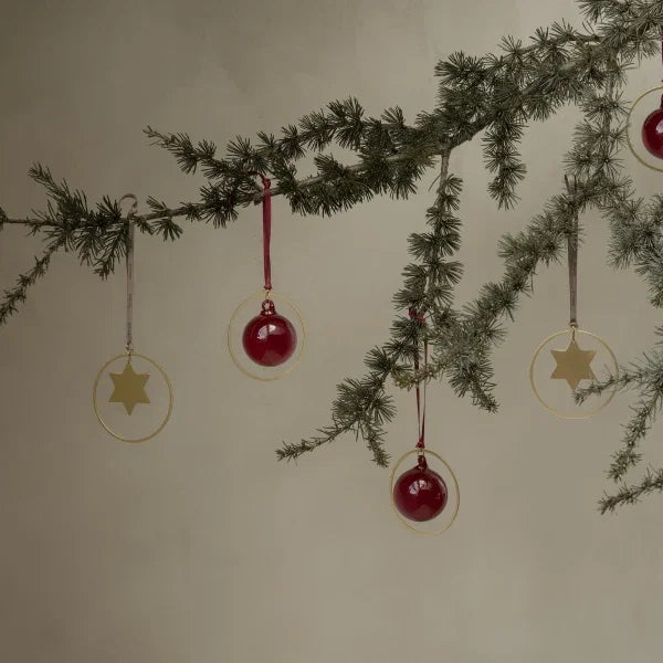 Blomus KITAI Weihnachtsschmuck – 4er Set Sterne – Gold